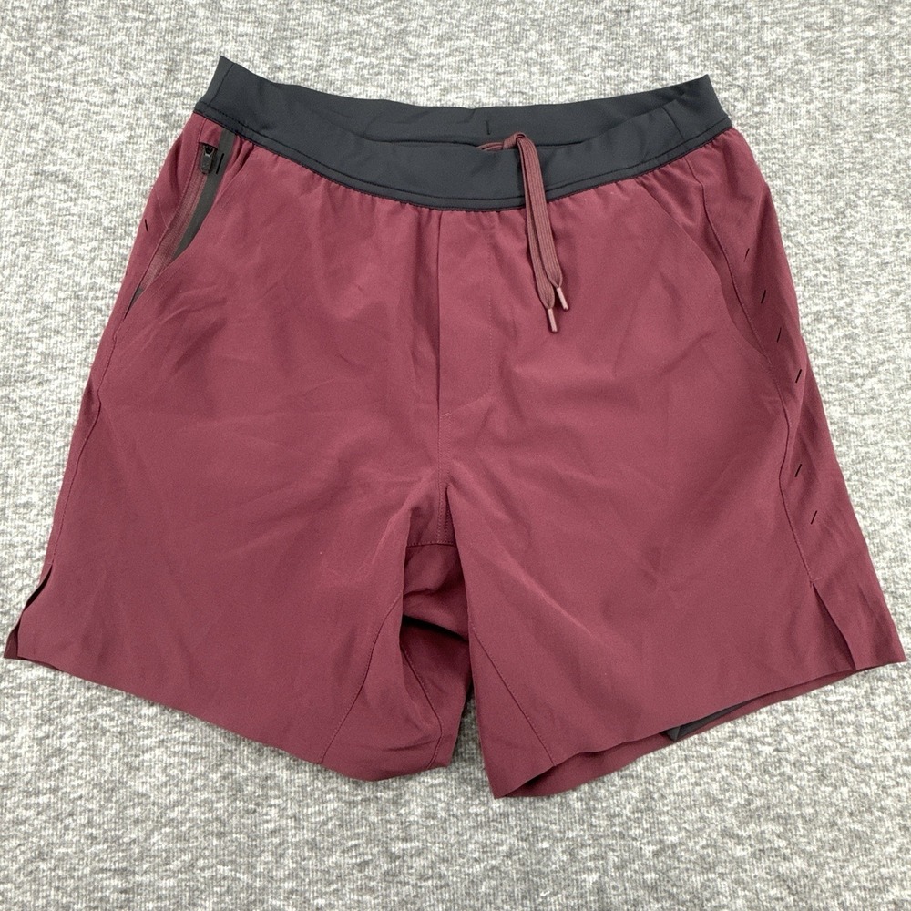 Ten Thousand Men's The Interval Short 7" Lined Maroon Burgundy Size Medium